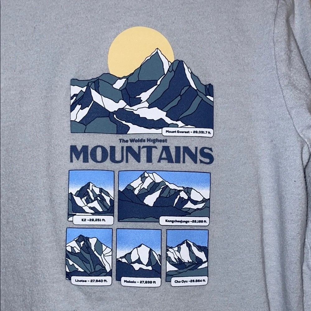 Gray Mountain Graphic Kids Shirt - Picture 2 of 6